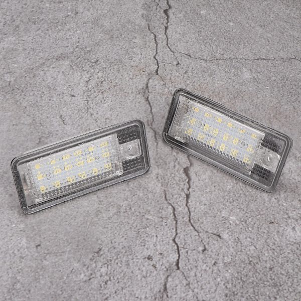 1 par LED bageste nummerpladelygter lampe egnet til Audi