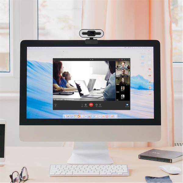 2k Webcam Fuld Hd Web Usb-kamera med mikrofon Study Chat Work Live Pc/laptop/desktop