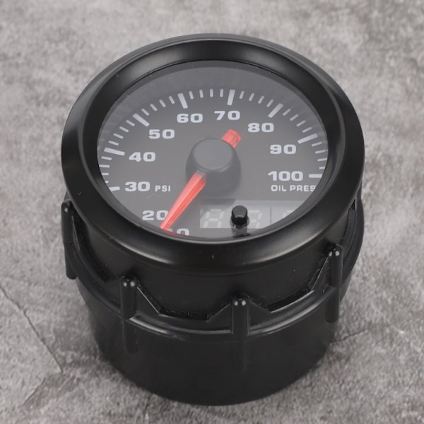 2in 52mm Bil Olietryk Måler Pointer 7-Farver Digital LED Meter med Sensor