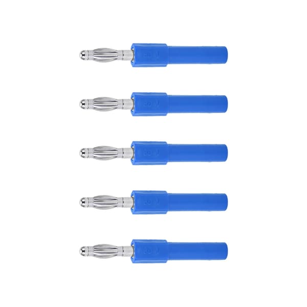 5 stk. 4 mm til 2 mm bananstikadapter Blå Stærk forbindelse God ledningsevne
