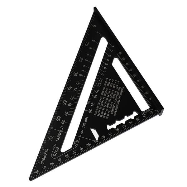 Gitarr Action Gauge Triangel Linjal Svart Noggrann Träbearbetning Snickare Triangulär Linjal