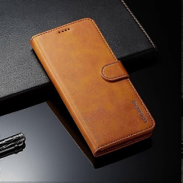 LC.IMEEKE Plånbok Läder Stativfodral för Mate 20 Pro Brown