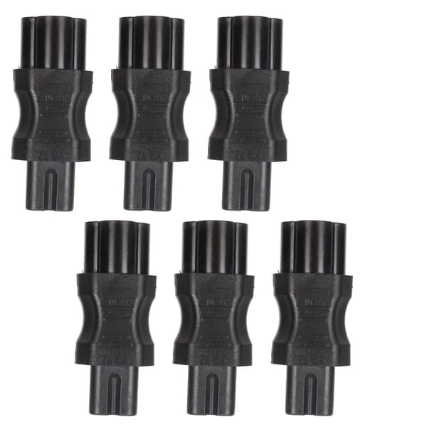 6 stk. IEC320 C6 til C7 strømadapterplugg for PDU-chassis UPS-datamaskinuttak