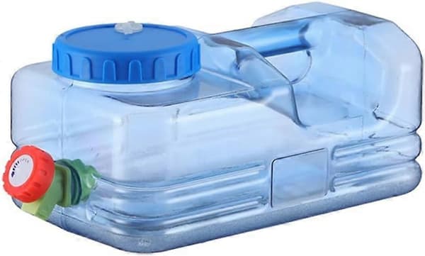 5,5L Utendørs Vannbøtte med Kran Vanntank for Camping Reise Kjøring