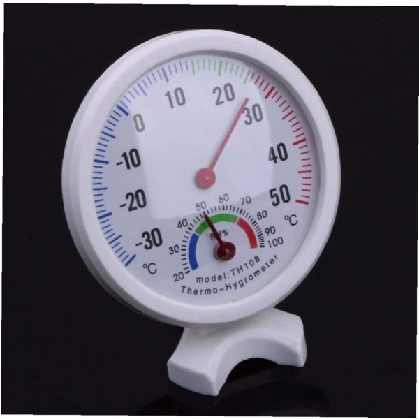 Mini klokkeformet skalatermometer Hygrometer til kontorvægmontering Indendørs temperaturmålingsværktøj