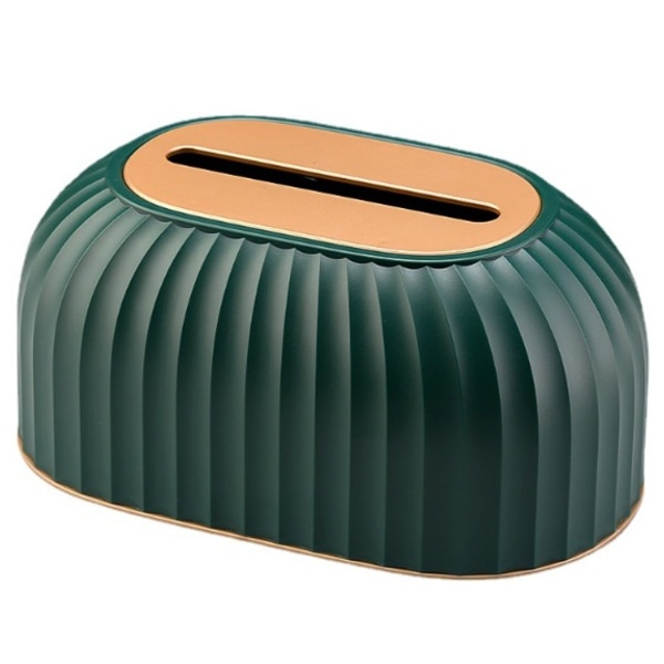 Tissue boks, papir boks, spisestue sofabord opbevaringsboks (luksus lysegrøn platin cover)