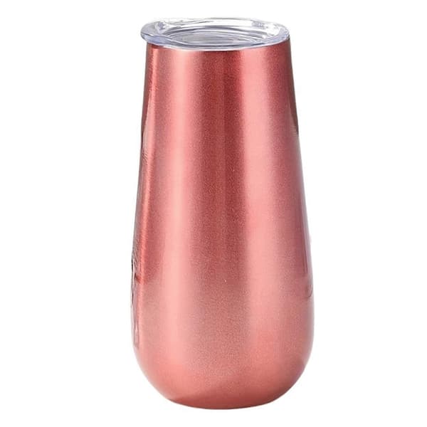 6oz Isolerade Vinvärmare Robusta Resevänliga Kaffemuggar Kontorsbordsnödvändighet Rose Gold