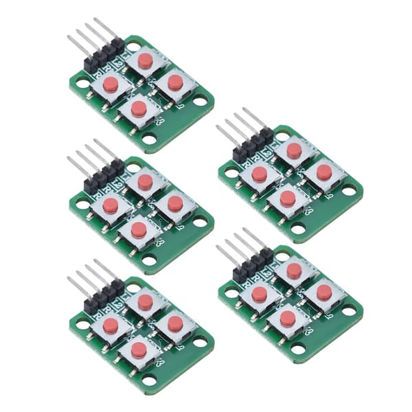 5 STK 2x2 Scan 4 Tastaturmodul Array Tastbryter Elektrisk Kontroll