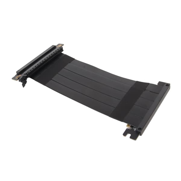 PCIE 4.0 X16 Riserkabel 180 Grader GPU Forlænger Høj Hastighed Fleksibel Dobbeltsidet til RTX 4090 RX 7900 XT Sort 20cm 7.9in