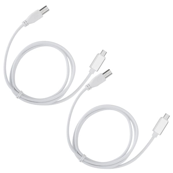2 st V8 Elektrisk Piano MIDI-kabel Micro USB till B-typ Kompatibel Surfplatta PC