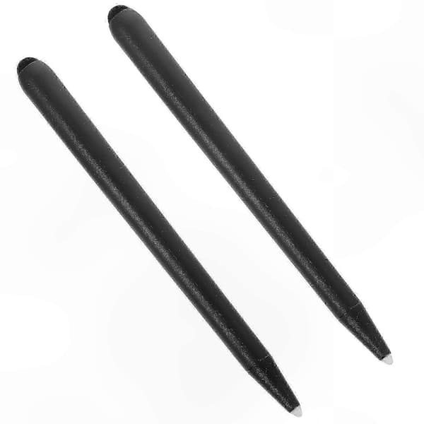 2-pack Stylus Pens for Capacitive Touchscreens Infrared Whiteboard Comfortable Pointer Tool Black Black 16.00X1.50X1.50CM
