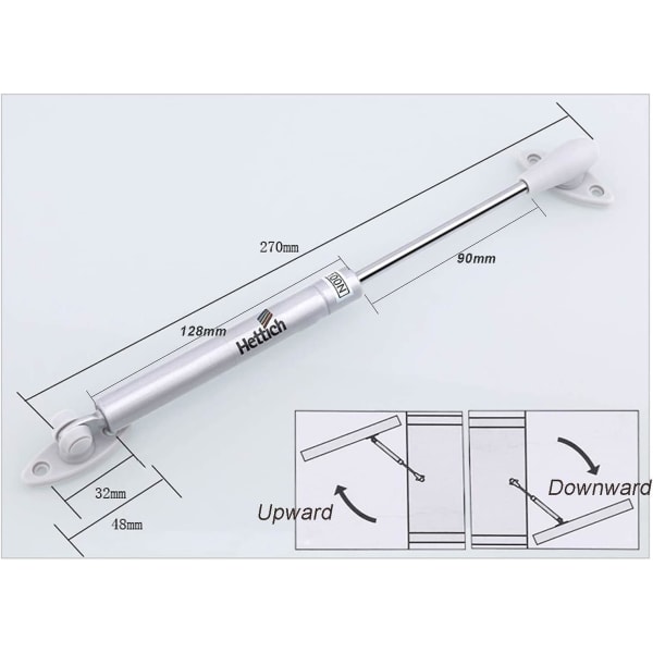 100n hydraulisk hængsel spjæld Dørskab Køkkenmøbler Drop Bladfjeder Gasfjeder Pneumatisk støtte til møbelløftestøtte Løftetryk 4