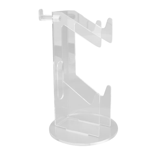 Spilcontrollerholder Akryl Stabil Pladsbesparende Headset Controller Stand til Skrivebord Gave Gennemsigtig og Gennemsigtig Afrundet Bund