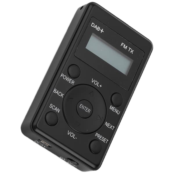 Bærbar Digital Lommeradio DAB DAB+ FM Klar Lyd Biløretelefon