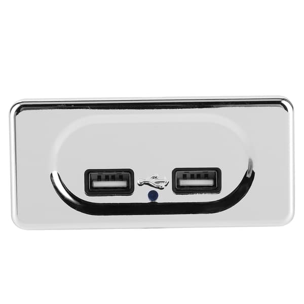Dobbelt USB-oplader 3.1A Stik LED 12V 24V RV Campingvogn Udskiftning