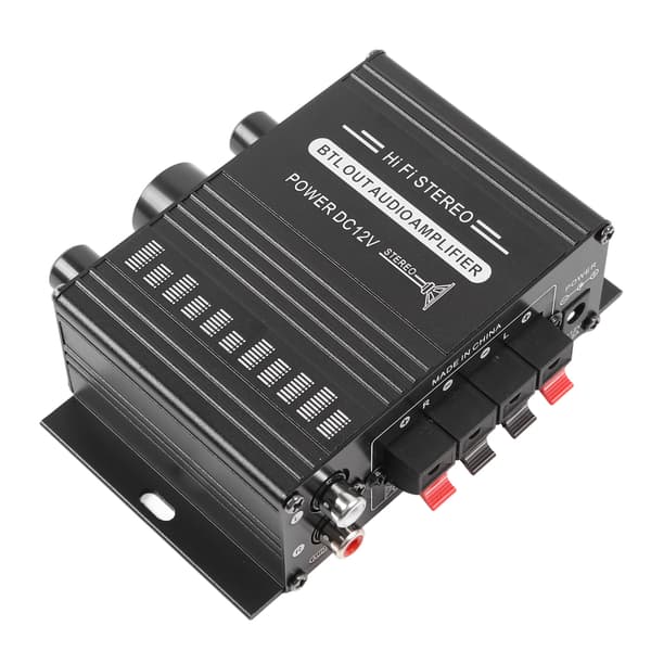 Bil Audio Effektforstærker Dual Channel USB SD AUX Bluetooth Stereo Mini 12V