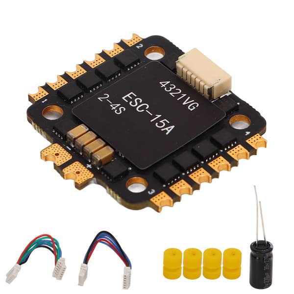 HAKRC 15A Musta Nopea Vaste 4 in 1 ESC FPV Drone Quadcopterille