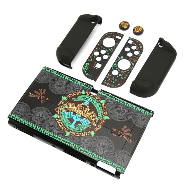 Switch OLED Skyddsfodral Heltäckande Flexibelt Skydd med Joystick-kåpor