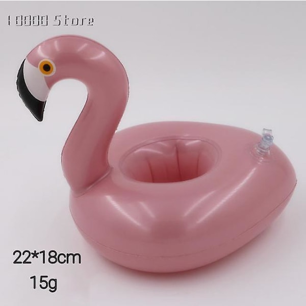 Puhallettava mukinpidike uima-altaan tarvikkeet juoma kelluva munkki allas kelluva uimarengas juhlalelut rantabaari mini Rose gold flamingo coaster