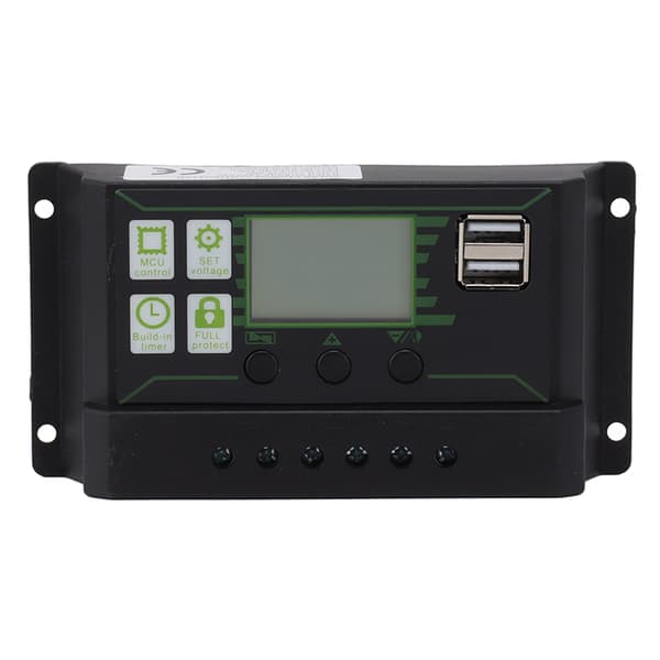 60A PWM Solar Charge Controller Dobbelt USB LCD-Display Solpanel Oplader Udladningsregulator