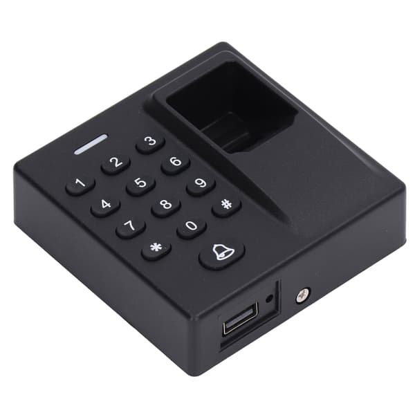 Fingeravtrykksdørlås Tilgangskontroll ABS USB Programmerbar for Kontor Hjem DC 12V