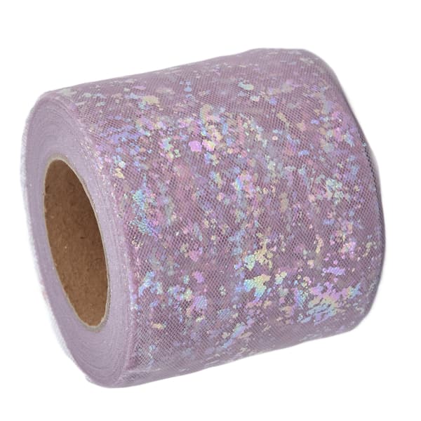 Tyullstoff 25 Yards 6 cm Polyestermateriale Lett Bærbare Tyullruller for Klesdekorasjon Bønne Purpur