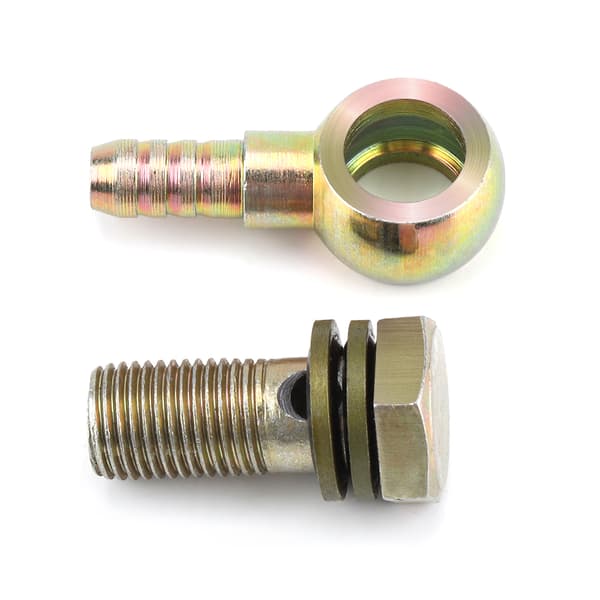 M12 1,25 mm motorsykkel oljekjøler koblinger plugg M8 kulehode adapterpar