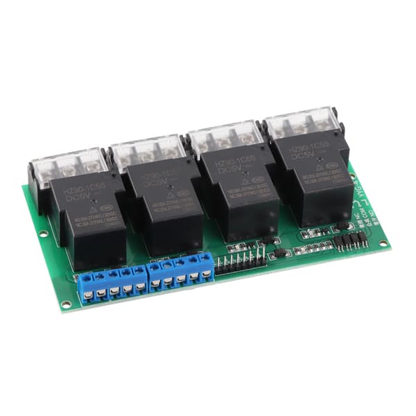 Højtydende firevejs relæmodul kontrolpanel optokobler isolation 30A YYG-4 DC5V