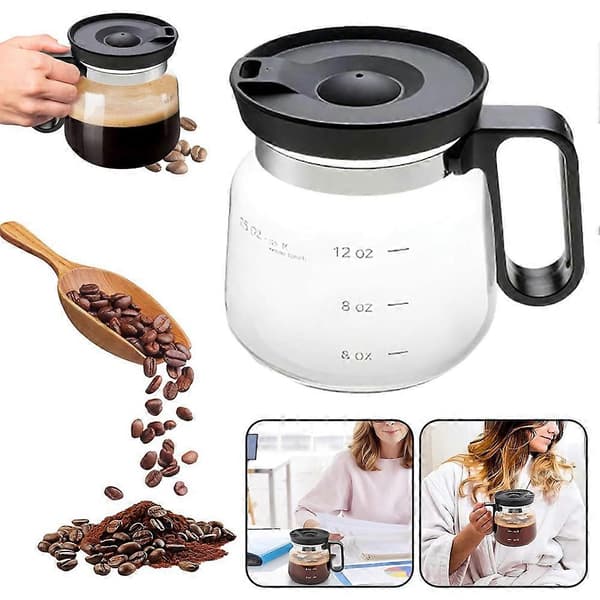 Stor kapacitet glas te kop til varme kolde drikke alsidig til kaffe te alle drikkevarer til morgenkaffe A