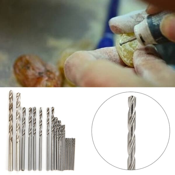 25 stk. Borbitssett i aluminiumslegering, erstatningstilbehør for hånddrill