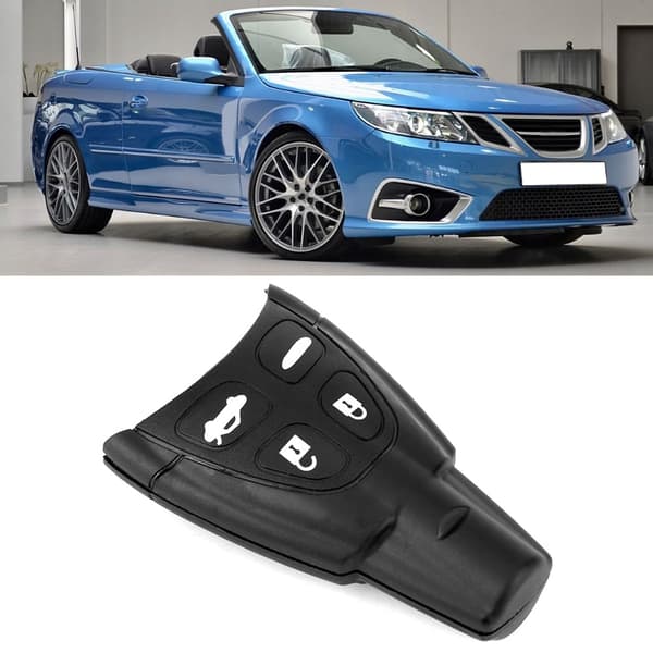 4-knapps bilnøkkeldeksel erstatning for Saab 93 95