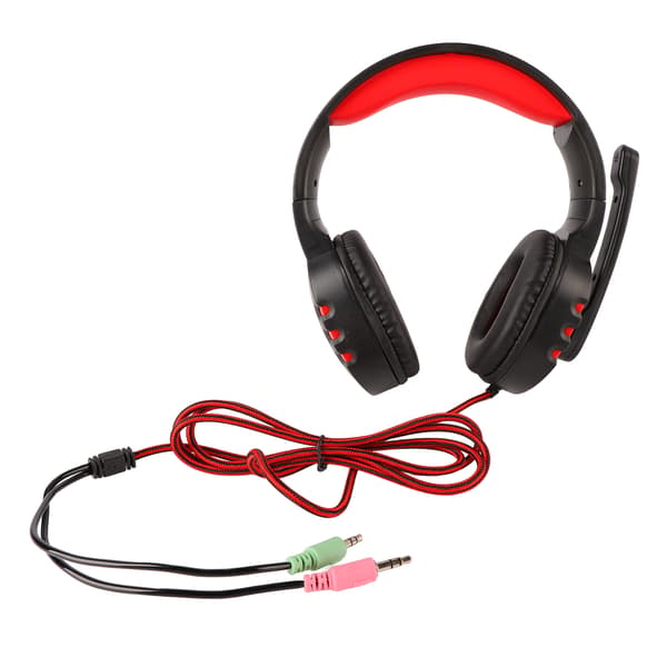Kablet Over Ear Gaming Headset med Støjreducerende Mikrofon Justerbart Hovedbånd til PC Laptop