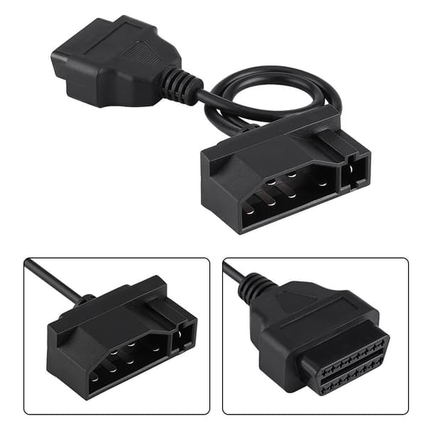 7-benet til 16-benet OBD2 OBDII Adapter Stik Diagnostisk Kabel til Ford