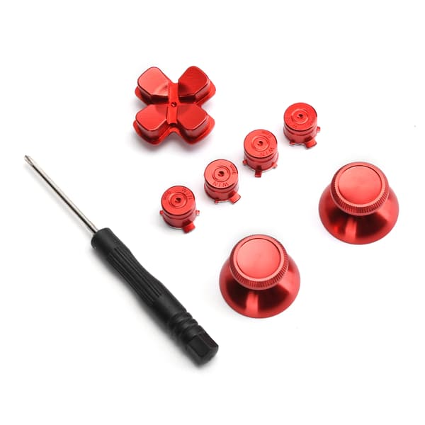 PS4 Kontroller Joystick Erstatning Metallknapp Thumbstick Grip Simulering