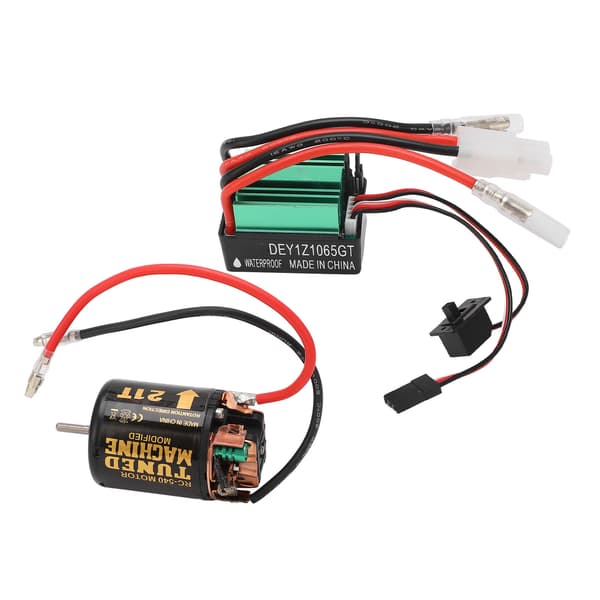 540 21T Børstet Motor 65A Vandtæt Grøn ESC Combo til Traxxas Tamiya