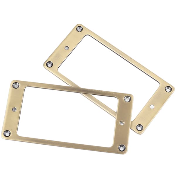 2 st elgitarr pickup ram zinklegering Humbucker pickup monteringsring set 2 x 2 mm brons