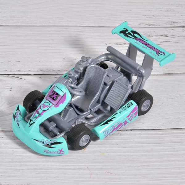 1:32 Skala Legering Bilmodel Høj Go Kart Racerbil Træk Tilbage Legetøjsmodel (Lysegrøn)