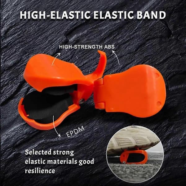 Multifunksjonell stangholder Elastisk fiskestangholderstropp Orange
