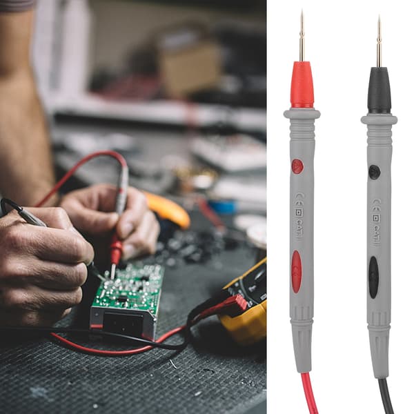PT1006 Digital Multimeter Nålespids Probe Pen 1000V 20A Testledning Kabel 90cm