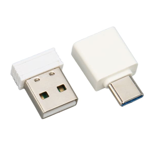 Mini Mouse Jiggler Uopdagelig Automatisk Driverfri USB Musebevæger Wiggler til Computer Hvid