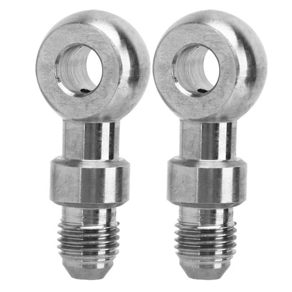 Rustfritt stål rett bremse banjo adapter fitting 1 par øye banjo adapter