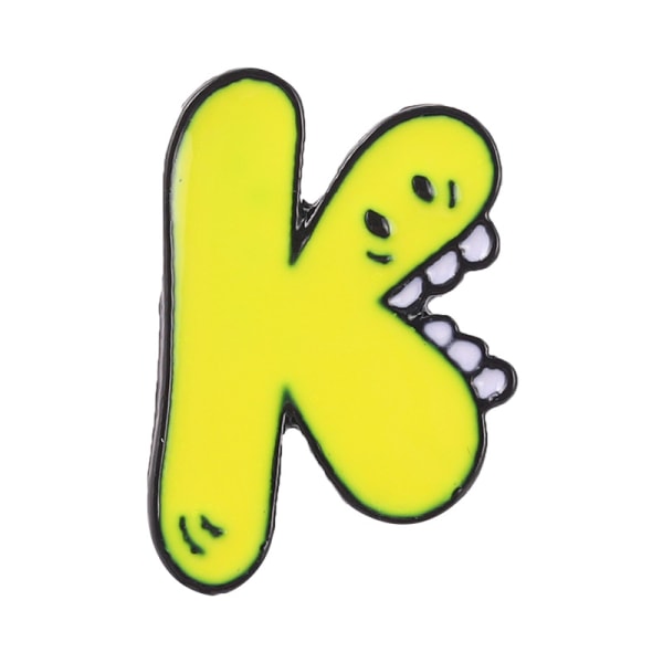 Damkläder Accessoarer Engelska alfabetet Ögonform Emalj color K