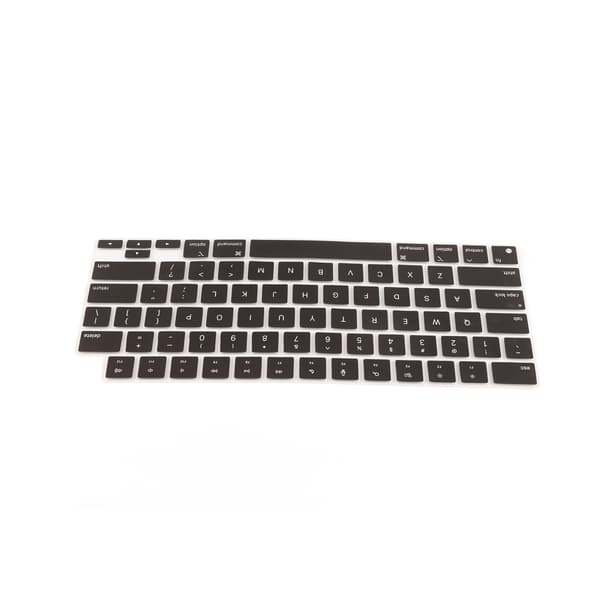 MacBook Pro 14 16 A2442 A2485 US-version näppäimistön suojus, fontti vastaa, vedenpitävä, pölytiivis, silikonisuoja, musta