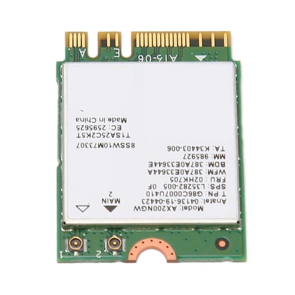 Intel AX200NGW WiFi 6 Bluetooth 5.2 M.2 Netværksadapter til Laptop