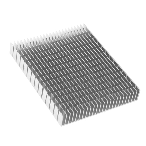 Køleplade Aluminium Køler Køleplade Radiator 150x120x20mm til CPU Forstærker PCB Hvid