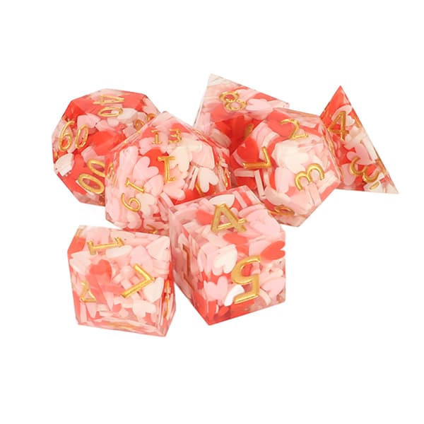 D6 Resin Polyhedral Terninger Høj Balance Klart Nummer Rollespil Terninger