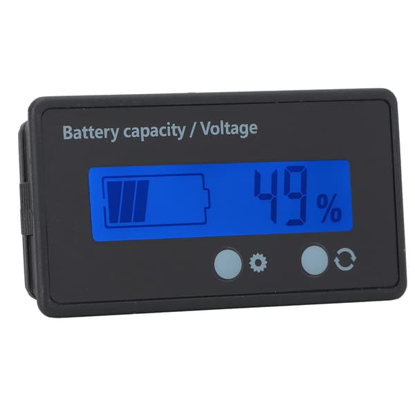 GY 6GS PCB HTN Vandtæt Batterikapacitetsmonitor Indikator LCD-display 12V til 84V Blå
