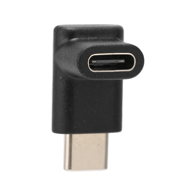 90 Grader Op Ned USB C Han til Hun Adapter Opladning Data Video Overførsel Bærbar Stabil Sort