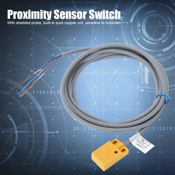BERM Induktiv Proximity Sensor Switch ABS Skal DC12-24V 3 Ledninger PNP NO 5mm
