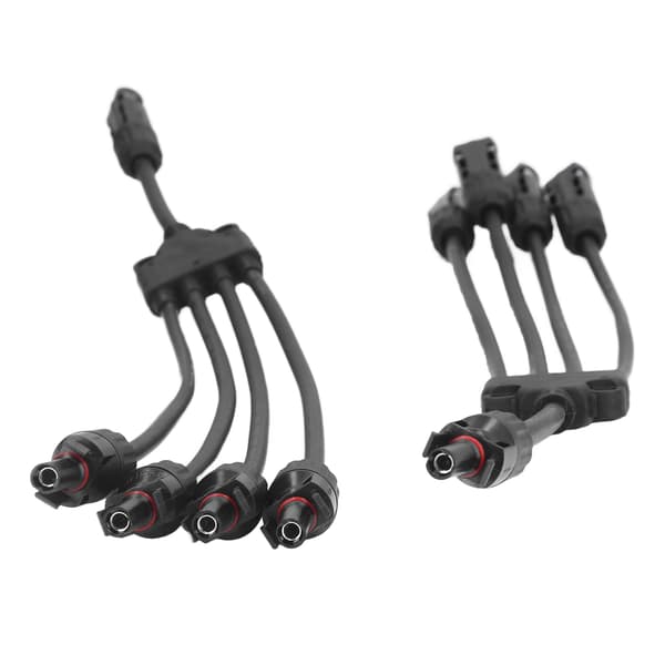 Solar Connector Y Gren 1 til 4 Vanntett Parallelladapter Splitter Utendørs